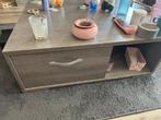 Salontafel met lade en open vakken, Gebruikt, 50 tot 100 cm, Modern, Minder dan 50 cm