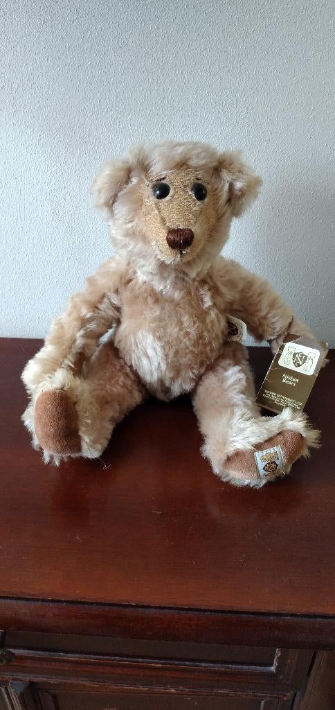 Oude beren o.a. Yetta Bear/jasje E-J Bear/leren beer, Verzamelen, Ophalen, Zo goed als nieuw, Stoffen beer, Overige merken
