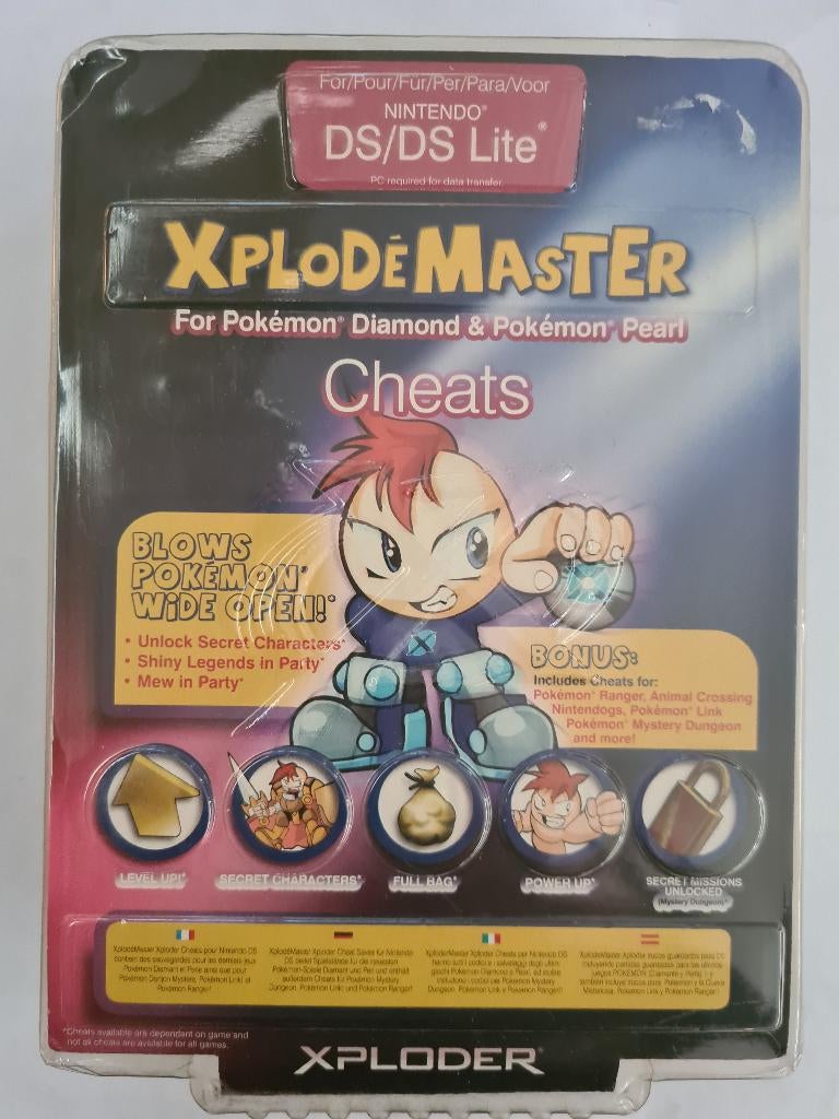 Xploder Explode Master DS POKEMON CHEATS NEW, Spelcomputers en Games, 1 speler, Racen en Vliegen, Nieuw, Ophalen of Verzenden