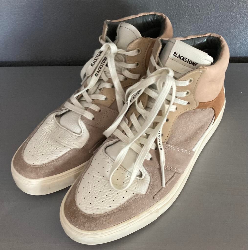 Blackstone sneakers wit beige roze 41 izgs, Beige, Ophalen of Verzenden, Sneakers of Gympen, Zo goed als nieuw