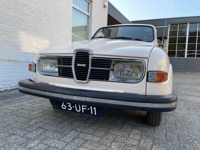 Saab 96 L V4 1976 63-UF-11 50 Jaar! info: 06-39484201, Auto's, Saab, Voorwielaandrijving, Stof, 4 cilinders, Origineel Nederlands