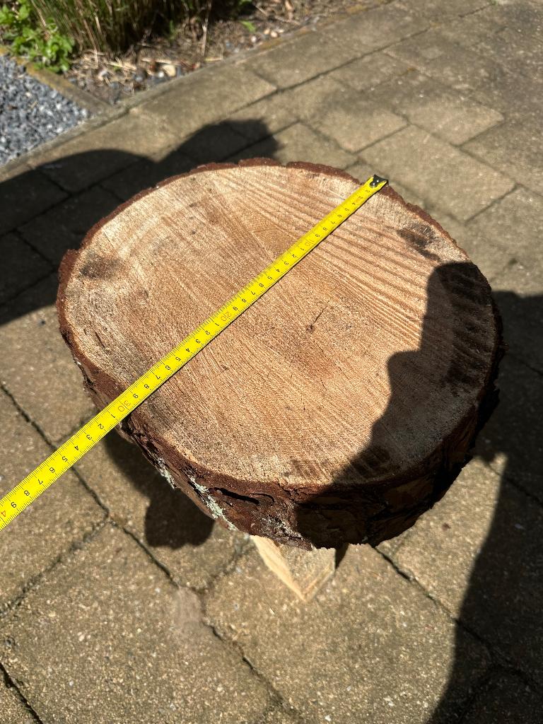 RUWE grove dennen krukje, Huis en Inrichting, Krukjes, Ophalen, Gebruikt, Hout