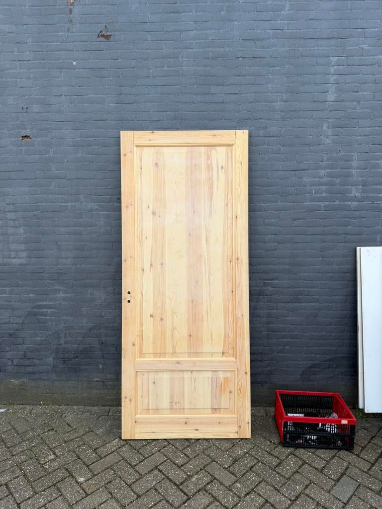Grote grenen houten deuren, Doe-het-zelf en Verbouw, Deuren en Horren, Ophalen, 80 tot 100 cm, Nieuw, Buitendeur