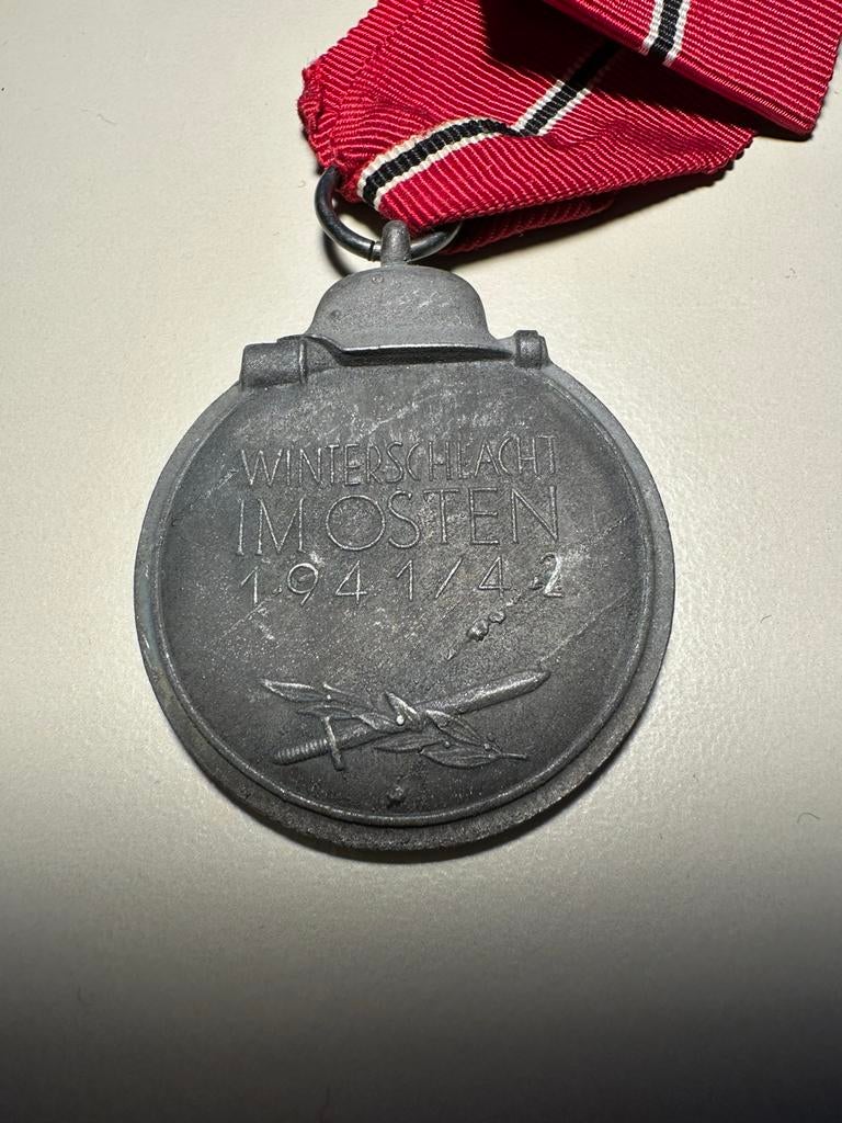 Oostfront Medaille WO2 Winterschlacht im osten WW2 Duits, Ophalen of Verzenden, Duitsland, Lintje, Medaille of Wings