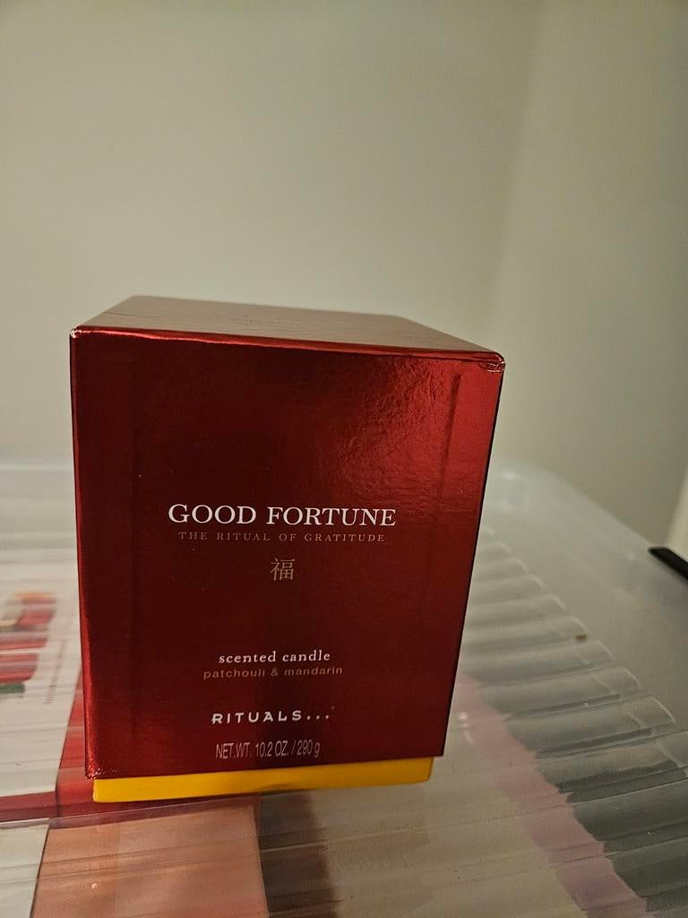 Rituals limited edition geurkaars good fortune., Ophalen of Verzenden, Nieuw, Overige materialen, Minder dan 25 cm