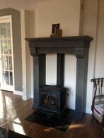 Hoge Franse kalkzandsteen schouw Antraciet van kleur NIEUW, Huis en Inrichting, Kachels, Ophalen, Nieuw, Vrijstaand, Overige soorten