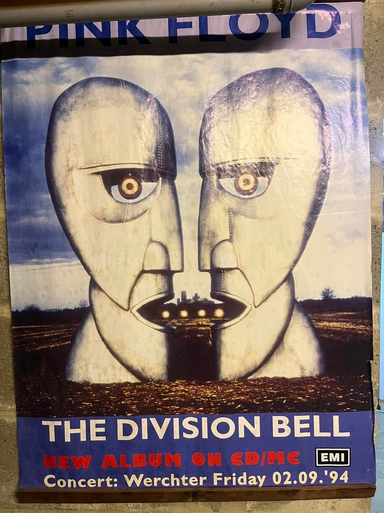 Antieke poster Pink FLOYD 1994, Ophalen of Verzenden, Zo goed als nieuw, Spiritualiteit algemeen, Achtergrond en Informatie