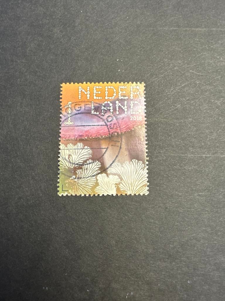 NVPH 3687 Nederland postzegel 2018 - Paddenstoelen, Ophalen of Verzenden, Na 1940, Gestempeld