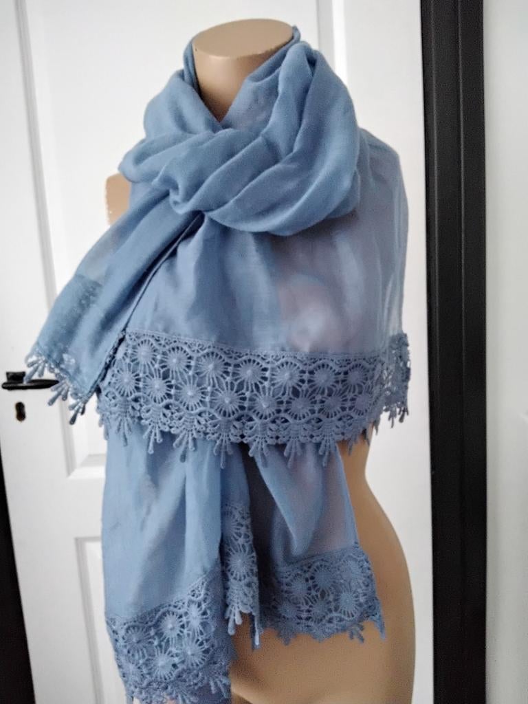 Lange sjaal, 1.90 x 70, Onbekend, Ophalen of Verzenden, Zo goed als nieuw, Sjaal