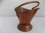 Bloempot koper pot ompot vintage brocante patin decoratie, Gebruikt, Rond, Binnen, Ophalen of Verzenden