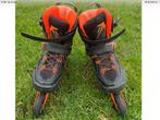 Oxelo Inline Skates - Zwart/Oranje - Maat 44, Sport en Fitness, Skeelers, Verstelbaar, Kinderen, Zo goed als nieuw, Inline skates 4 wielen