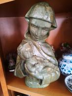 Stenen Mariabeeld met kind, Antiek en Kunst, Ophalen of Verzenden