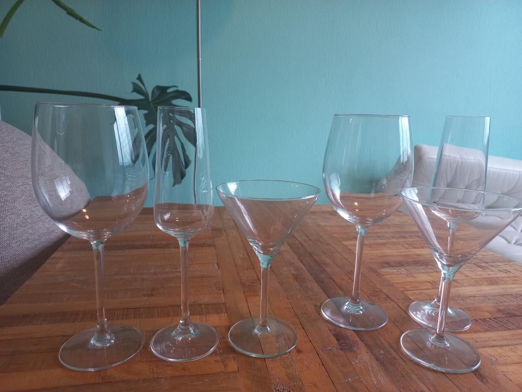 Set 10 glazen, Ophalen of Verzenden, Zo goed als nieuw, Overige typen