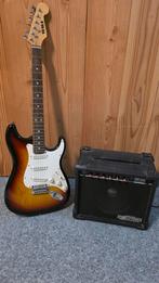 Complete set elektrische gitaar, versterker + accessoires, Muziek en Instrumenten, Snaarinstrumenten | Gitaren | Elektrisch, Ophalen