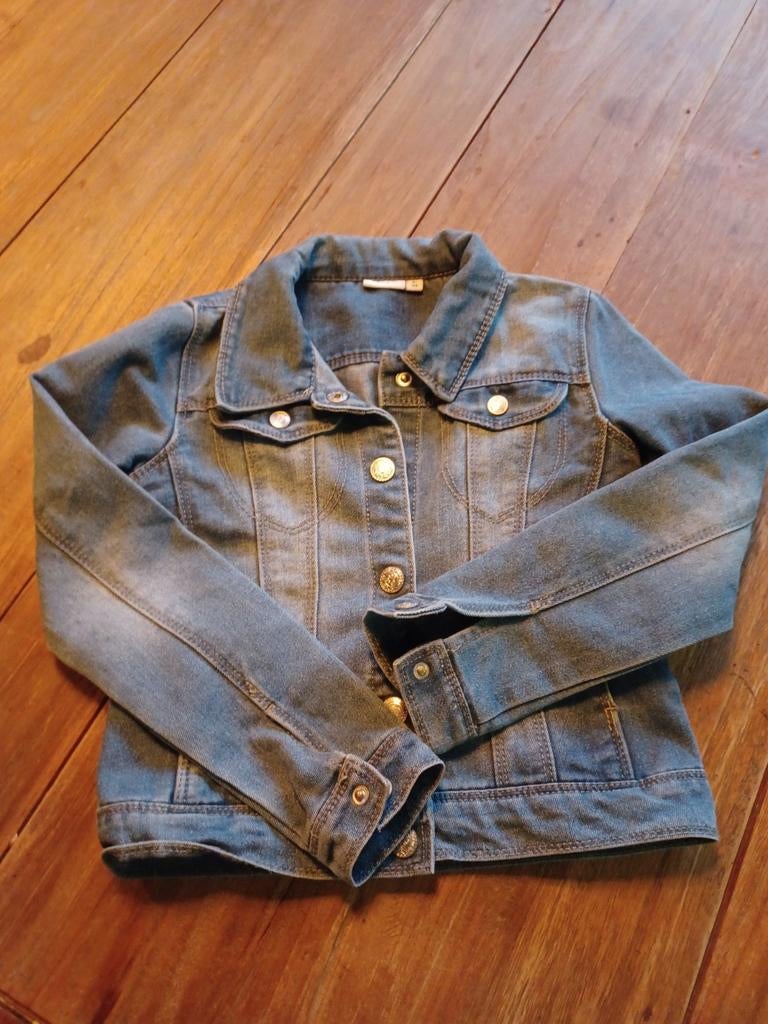 Stoer spijkerjasje Name It maat 128 (8 jaar), Kinderen en Baby's, Kinderkleding | Maat 128, Gebruikt, Meisje, Name it, Ophalen of Verzenden