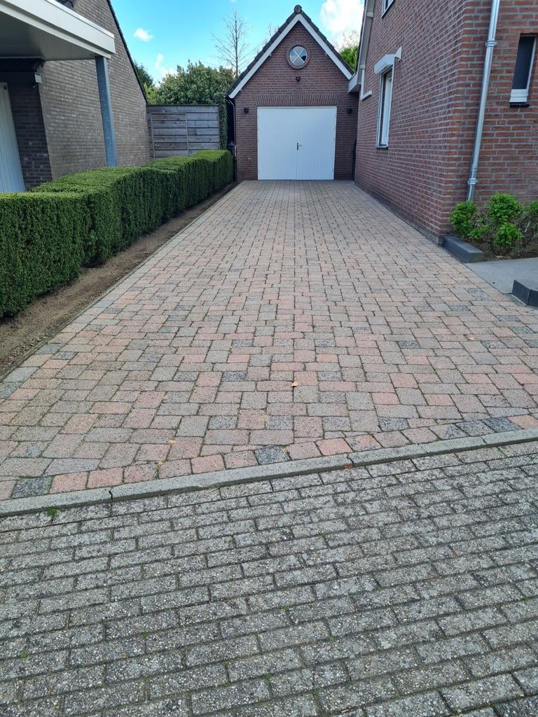 Oprit cobblestone, Ophalen, Gebruikt, Beton, Klinkers