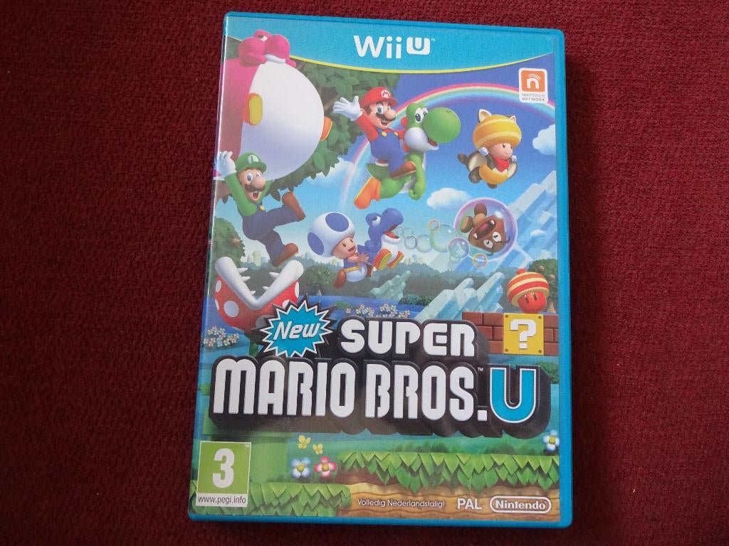 Wii U New Super Mario Bros. U , Nintendo Wii U Game, Avontuur en Actie, Gebruikt, 2 spelers, Ophalen of Verzenden