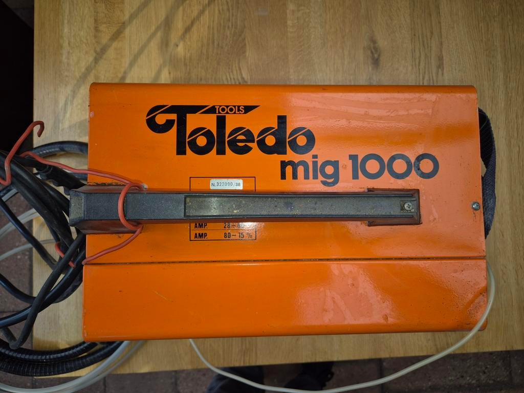 Toledo Mig 1000 Lasapparaat - met argon gasfles, Ophalen of Verzenden, Gebruikt, Minder dan 150 ampère, Co2