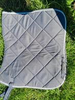 Anthraciet HKM dekje met glitter bies, maat full., Ophalen of Verzenden