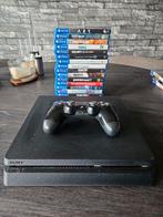 Ps4 Slim + controller, Spelcomputers en Games, Spelcomputers | Sony PlayStation 4, Ophalen, Zo goed als nieuw, Met 1 controller