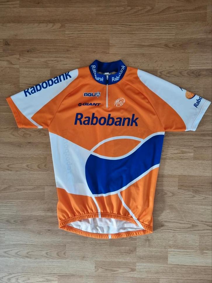 Wielershirt • Rabobank • AGU • Maat L, Sport en Fitness, Wielrennen, Zo goed als nieuw, Kleding, Ophalen of Verzenden