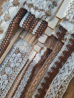 Partij vintage katoenen kant en galon, Hobby en Vrije tijd, Naaien en Fournituren, Ophalen of Verzenden, Nieuw, Kant
