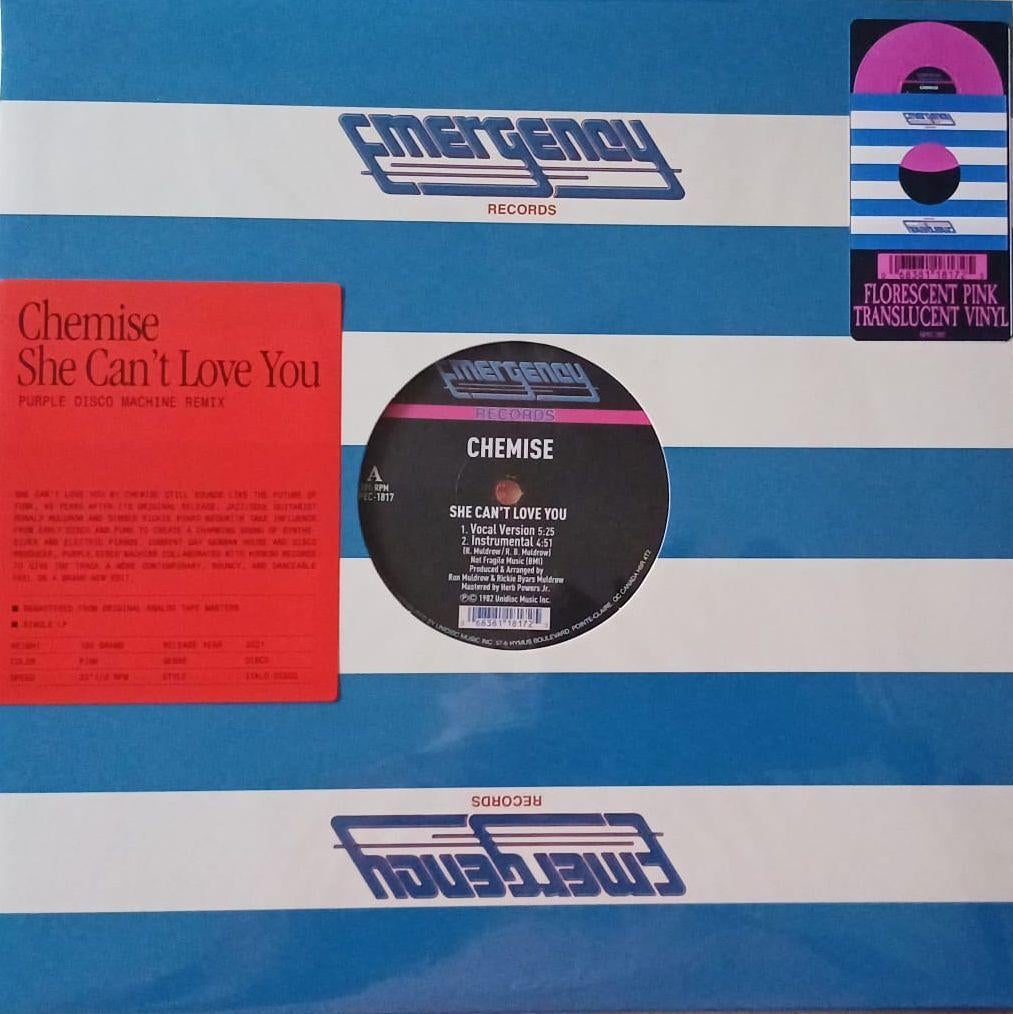 Chemise – She Can't Love You.   New 12 Inch Maxi, Gebruikt, Verzenden, 1980 - 1989, Gatefold hoes