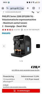 Philips Series 2200 Volautomatische Espressomachine, Espresso apparaat, Koffiebonen, Zo goed als nieuw, 2 tot 4 kopjes