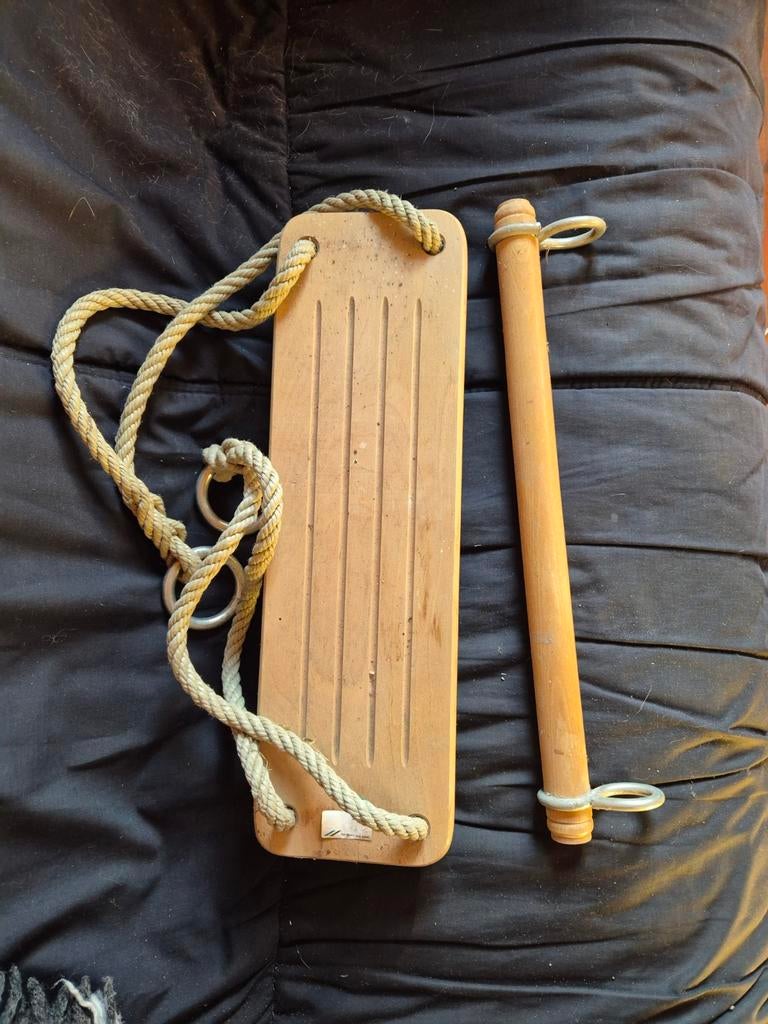 Beukenhouten schommel, en rek stok, Ophalen of Verzenden