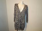 Marccain jaguar print vest langer model v hals N5/42