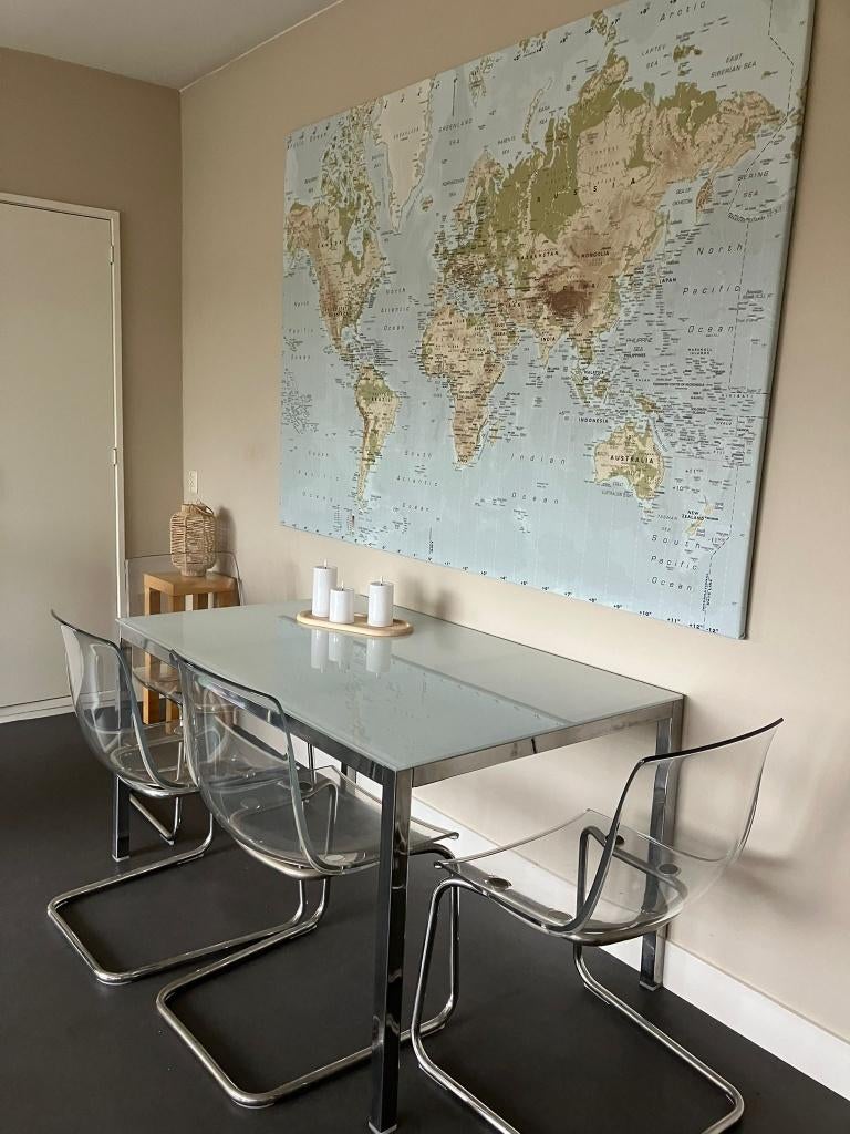 Eettafel set (stoelen gereserveerd), Huis en Inrichting, Tafels | Eettafels, Gebruikt, 50 tot 100 cm, 100 tot 150 cm, Vier personen