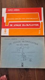 James Arden: De Jonge Blokfluiter (2 boeken), Ophalen of Verzenden, Gebruikt, Les of Cursus