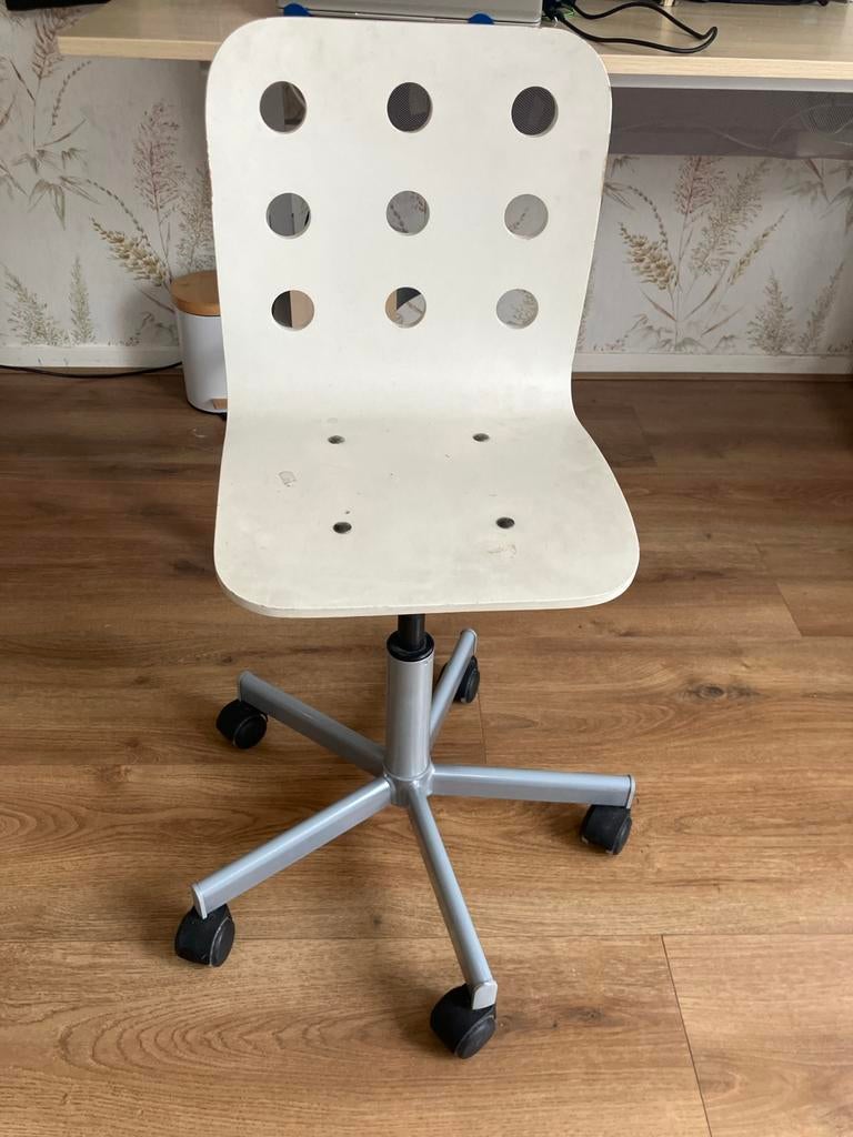 IKEA kinder bureaustoel - wit met gebruikssporen, Ophalen, Gebruikt, Wit, Bureaustoel