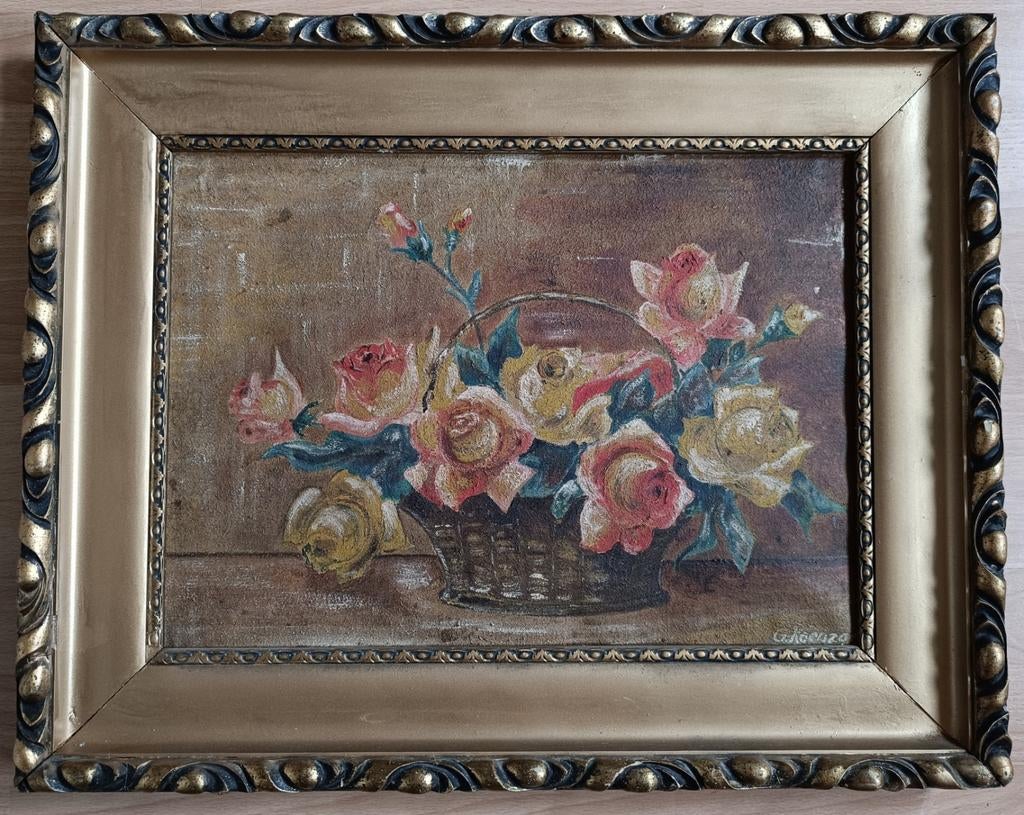 G. Koenzoon olieverf op doek.Doek op paneel.Zeer mooi !!, Ophalen of Verzenden