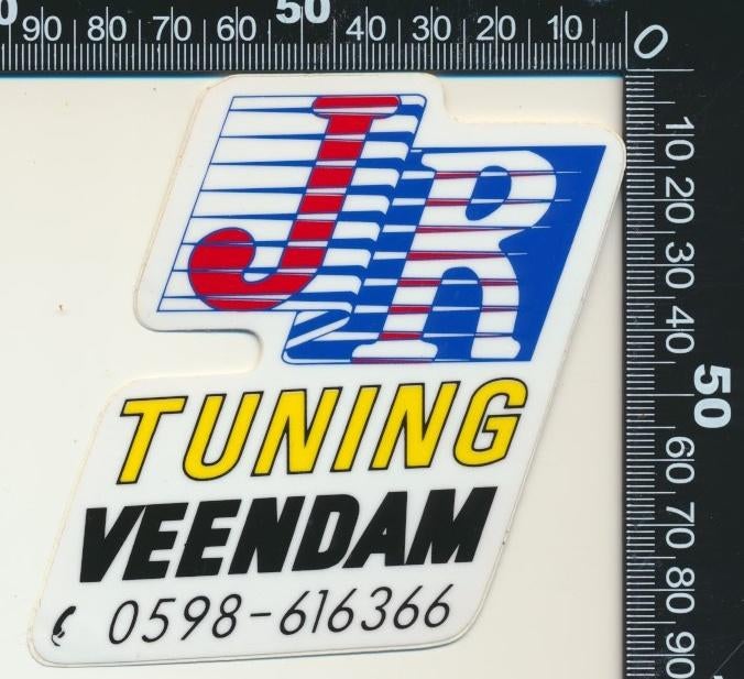 Sticker: JR Tuning - Veendam, Verzamelen, Stickers, Zo goed als nieuw, Auto of Motor, Ophalen of Verzenden