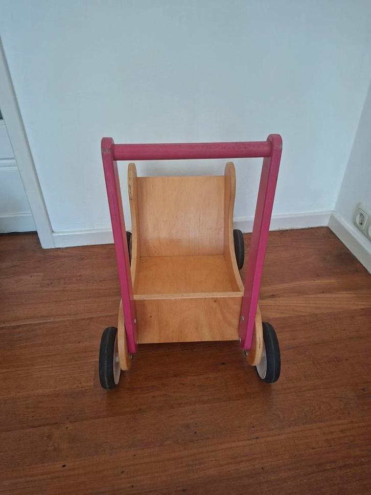 Houten Loopwagen, Kinderen en Baby's, Speelgoed | Overig, Gebruikt, Jongen of Meisje, Ophalen