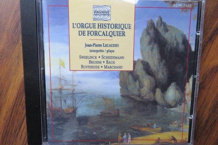 Cd orgel: Jean-Pierre Lecaudey, Forcalquier, Bach, Bruhns, Cd's en Dvd's, Cd's | Klassiek, Zo goed als nieuw, Kamermuziek, Classicisme