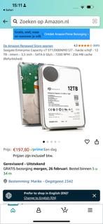 Seagate ironwolf 12TB, Computers en Software, Harde schijven, Nieuw, Ophalen of Verzenden, Desktop, Extern