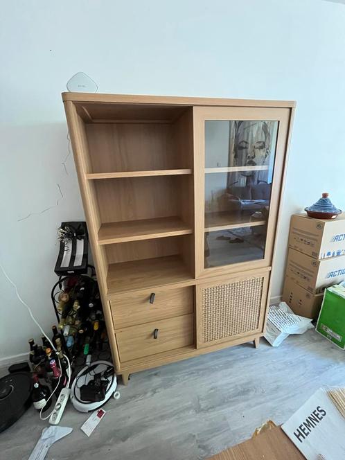 Meubelset: Vitrinekast & TV- & Salon meubel & eettafel, Huis en Inrichting, Kasten | Vitrinekasten, Zo goed als nieuw, Minder dan 100 cm