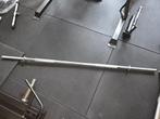 Halter stang 30mm /180 lang + sluitstukken., Sport en Fitness, Fitnessmaterialen, Ophalen, Zo goed als nieuw, Rug, Halterstangen