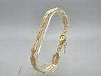 18 Krt. Goud op zilver design schakel armband. 2025/863., ., Nieuw, Ophalen of Verzenden, .
