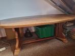 Te koop: eiken ovale salontafel, Huis en Inrichting, Tafels | Salontafels, Ophalen, Gebruikt, 100 tot 150 cm, Eikenhout