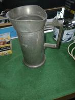Te koop 1/2 liter beker metaal, Antiek en Kunst, Antiek | Tin, Ophalen of Verzenden