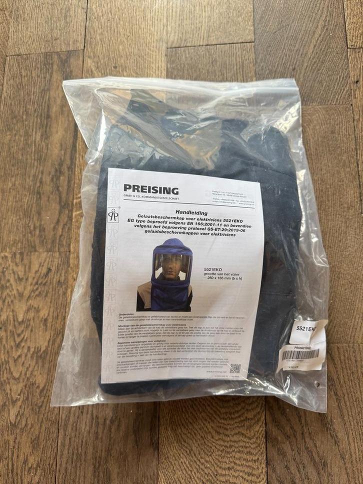 Gelaatsbeschermkap voor elektriciens 5521EKO, Kleding | Heren, Overige Herenkleding, Nieuw, Ophalen of Verzenden