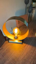 Staande industriele lamp; bronskleurig; zonder gloeilamp, Ophalen of Verzenden, Zo goed als nieuw, Minder dan 50 cm