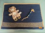 Zelfgehaakt Babydekentje Set Blauw/Zand, Ophalen of Verzenden, Nieuw