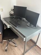Bureau grijs Alex IKEA 132x58, Huis en Inrichting, Ophalen, Gebruikt