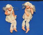 2 Keramiek oude elfenbeeldjes prachtige en zeer decoratief, Ophalen