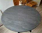 Ronde Grijze Tafel Mariedamm Ikea., Ophalen, Rond, Zo goed als nieuw, Vijf personen of meer