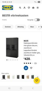 Ikea kast Besta, Huis en Inrichting, Kasten | Vitrinekasten, Met deur(en), 100 tot 150 cm, Ophalen of Verzenden, Zo goed als nieuw
